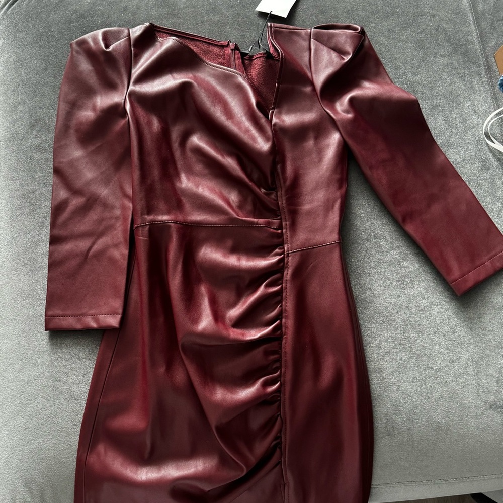 Zara leather dress